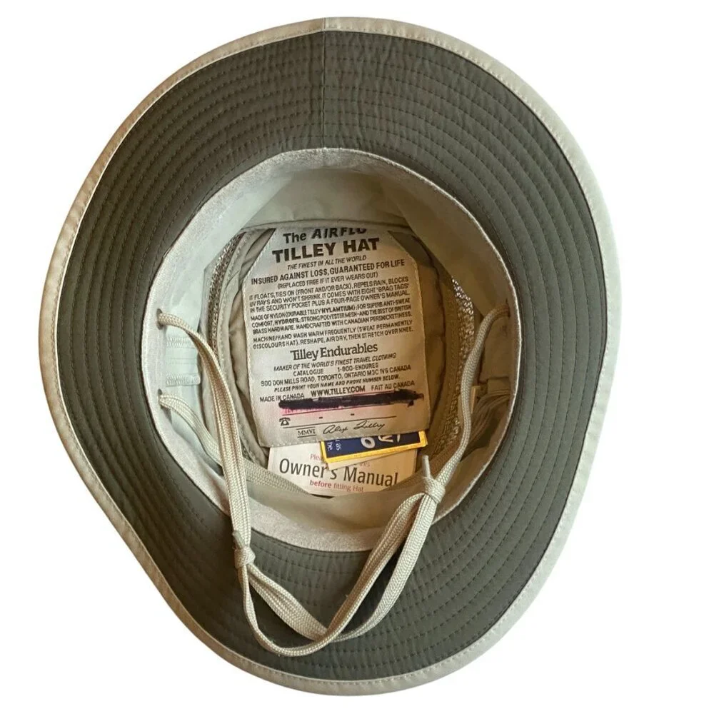 Tilley‎ Endurables Style LTM5 Airflo Hat Sz 7-1/8 Khaki Olive/KHOL #116P